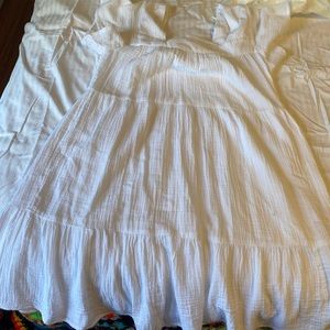 Cute beach lunch lounge tiered dress